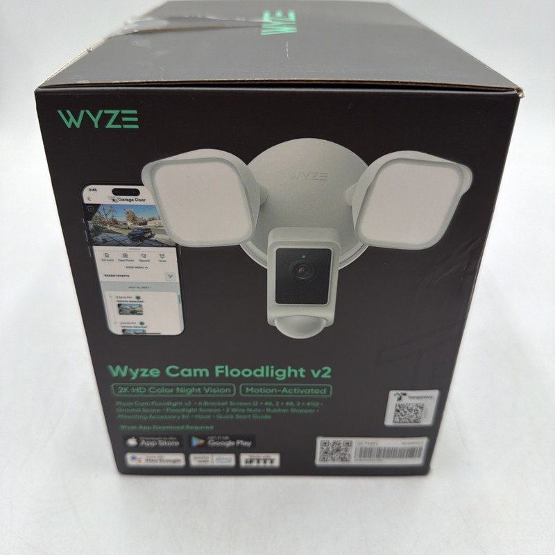 Wyze Cam Floodlight V2 Motion-Activated 2K HD Color Night Vision Camera gallery