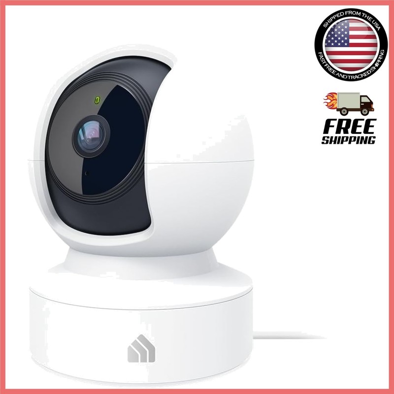 Comprehensive 2K Indoor Security Camera with 360-Degree Views and Cloud Storage