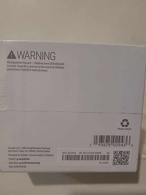 Google Nest Cam Indoor Security Camera 2nd gen- Snow (GA01998-US) Sealed Box gallery