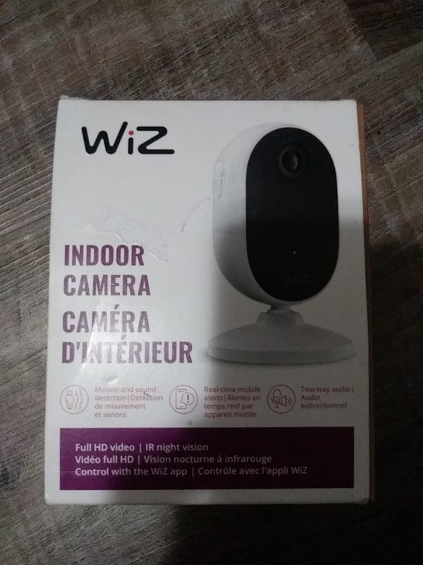 WiZ – Indoor WI-FI Camera – Motion & Sound Detection – Real-Time Alerts – NOB