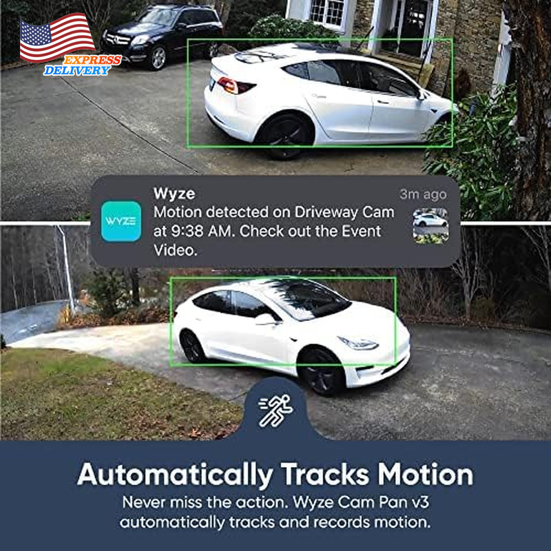 Wi-Fi Smart Home Security Camera with Color Night Vision 2-Way Audio 2-Pack gallery