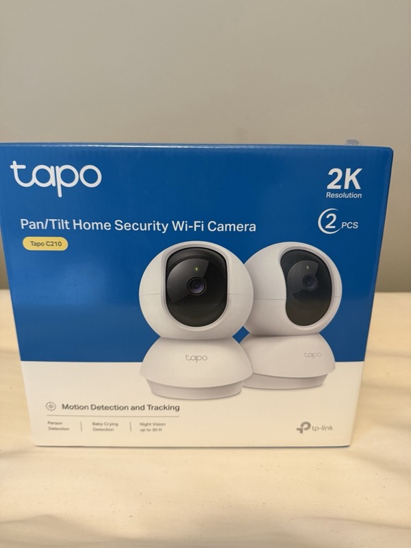 TP-Link Tapo Indoor/Outdoor Home Security Wi-Fi Camera, 2K QHD (C120)