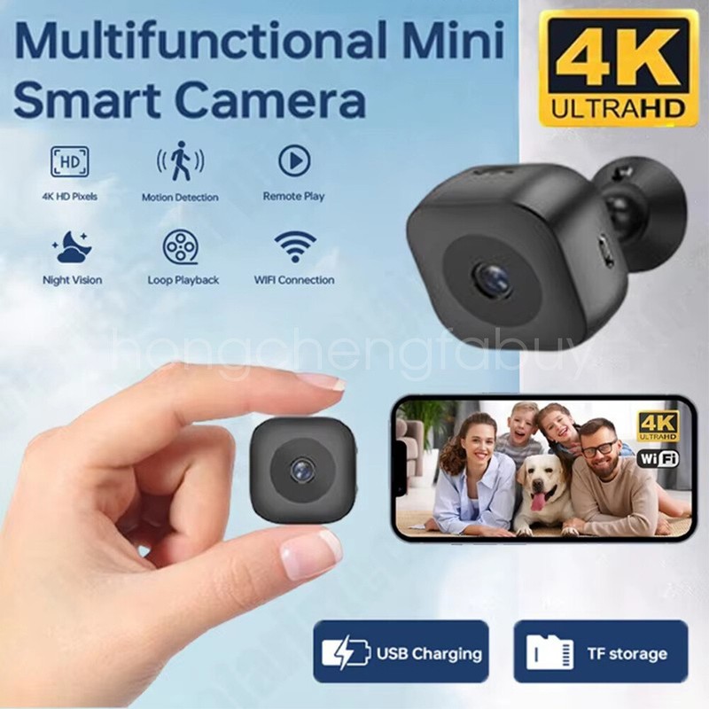 4K Wireless WiFi Cam Smart MINI HD IP Camera Home Security Camera IR Night Cam gallery
