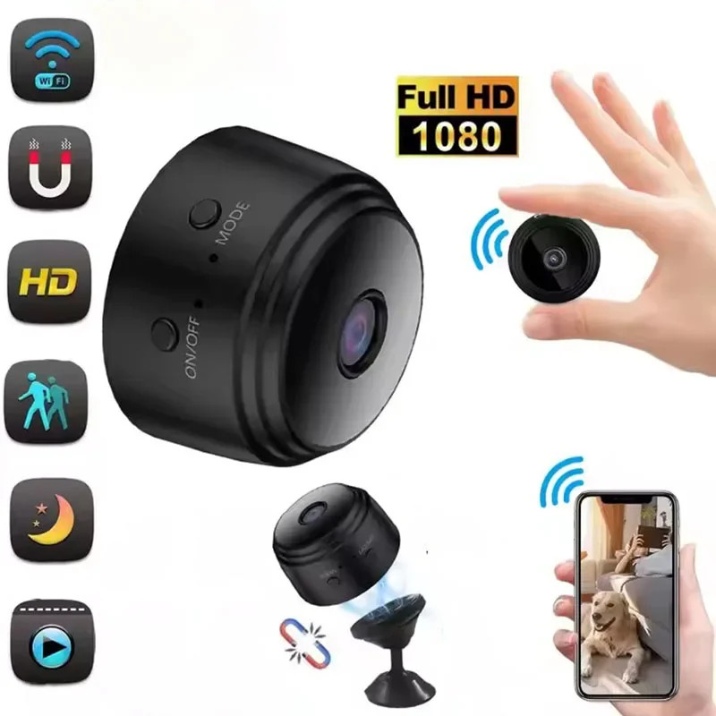 Mini WiFi Wireless IP Camera HD 1080P Night Vision Home Security DVR USB Cam gallery