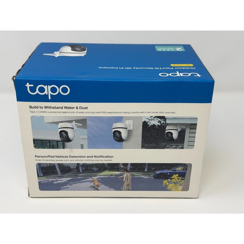 TP-Link Tapo 2K QHD Outdoor Pan/Tilt Wi-Fi Security Camera, 360° View Open Box gallery