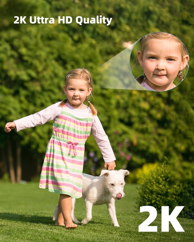 2K Security Cameras Outdoor 2Pack, 2.4G/5G Wireless Home Security Cameras, 36... gallery