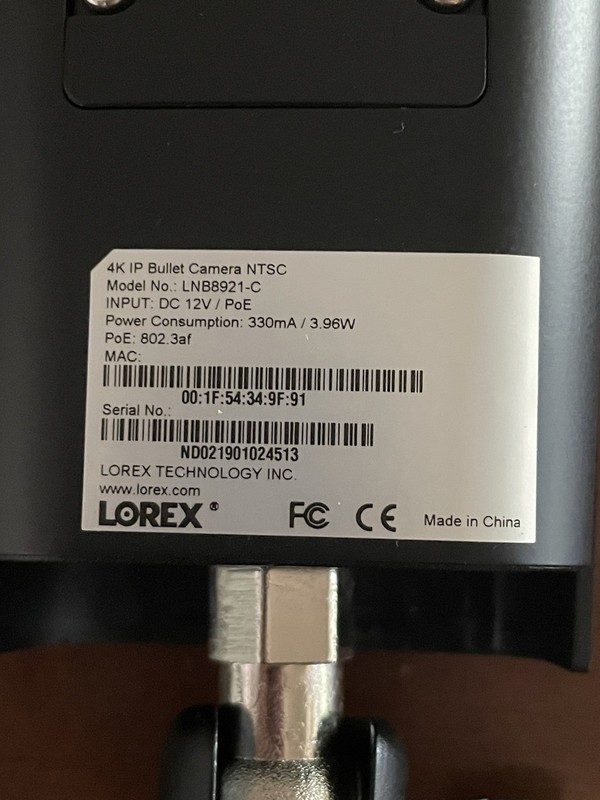 lorex lnb8921-c Black 4K IP Bullet Security Camera Outdoor gallery