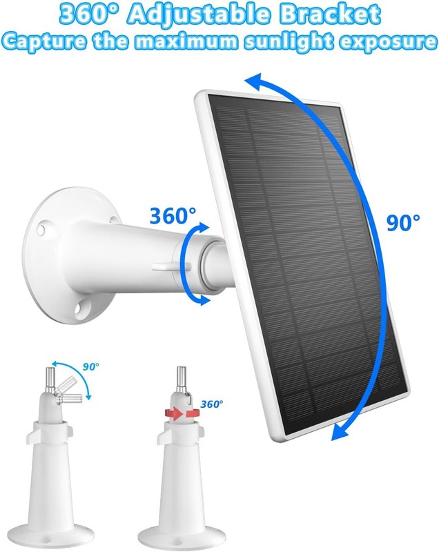 2x7W Solar Panel Charger for Ring Stick Up Cam Battery & Spotlight Cam Battery gallery