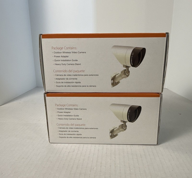 Alarm.com IP Video Camera Bundle - Model: ADC-V721W - LOT OF 2 Untested Read gallery