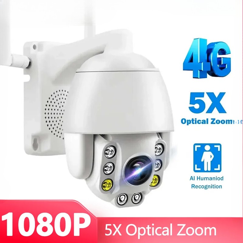 IP Cameras 1080P HD Outdoor PTZ Home Security WiFi Smart Motion Detection CCTV