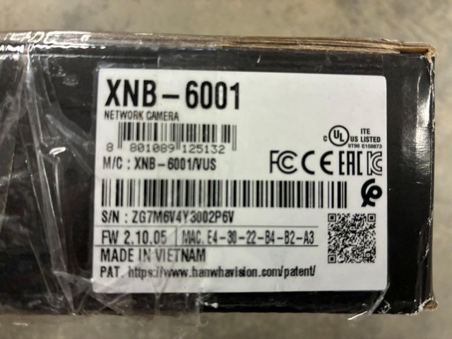 Hanwha Vision XNB-6001 2MP Indoor Network Camera Base Unit gallery