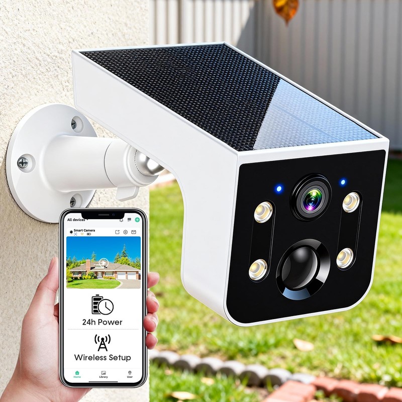 Solar Security Camera Video is Sharp and Detailed During the Day/Night