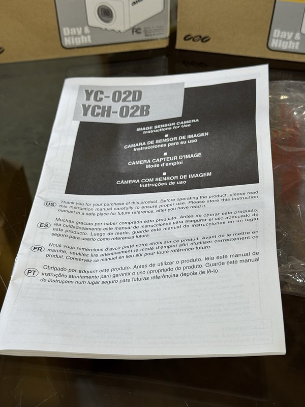 (2) GANZ Camera Cs Mount Color CCD Camera - YCH-02B NIB gallery