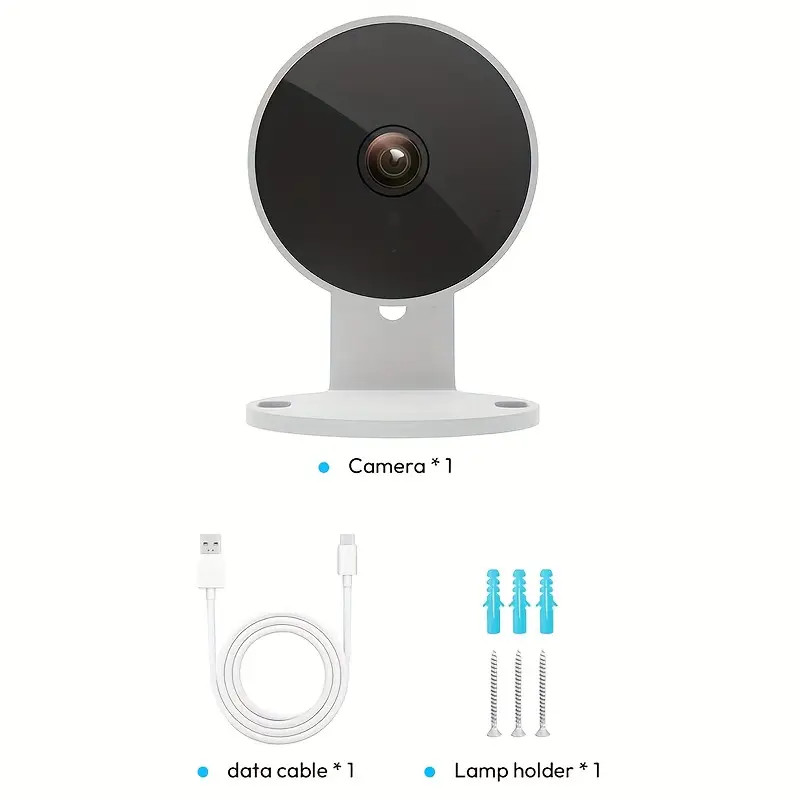 1pc Security Camera HD 4MP Smart WiFi Camera Home Security Features A+ Enhanced gallery