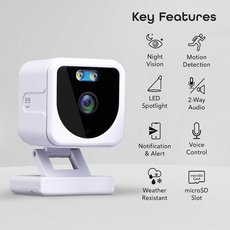 2 Mini WiFi Cameras, Motion & Sound Detection, Night Vision gallery