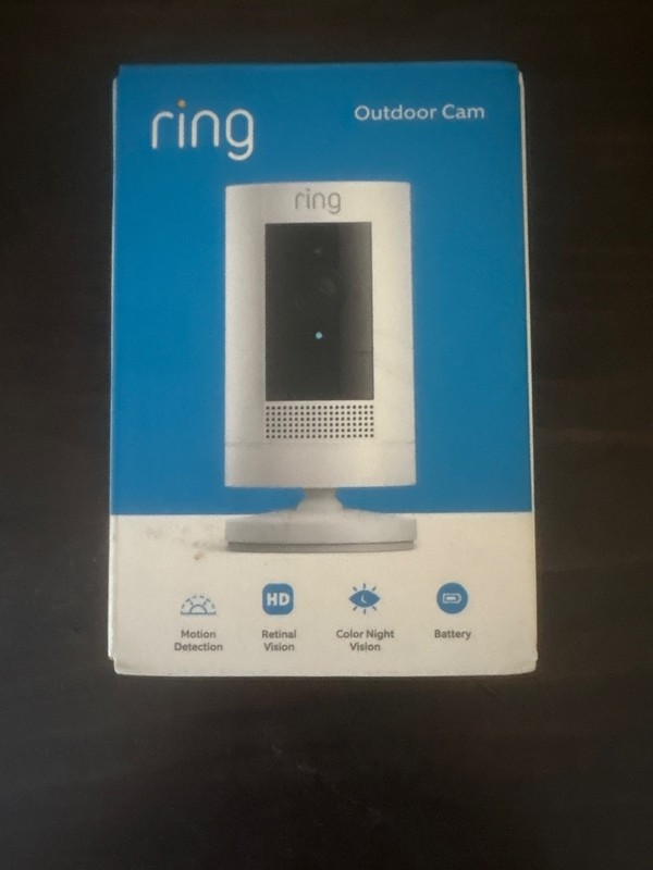 Ring Wireless Indoor/Outdoor Stick Up 1080p Security Camera – White – Brand New