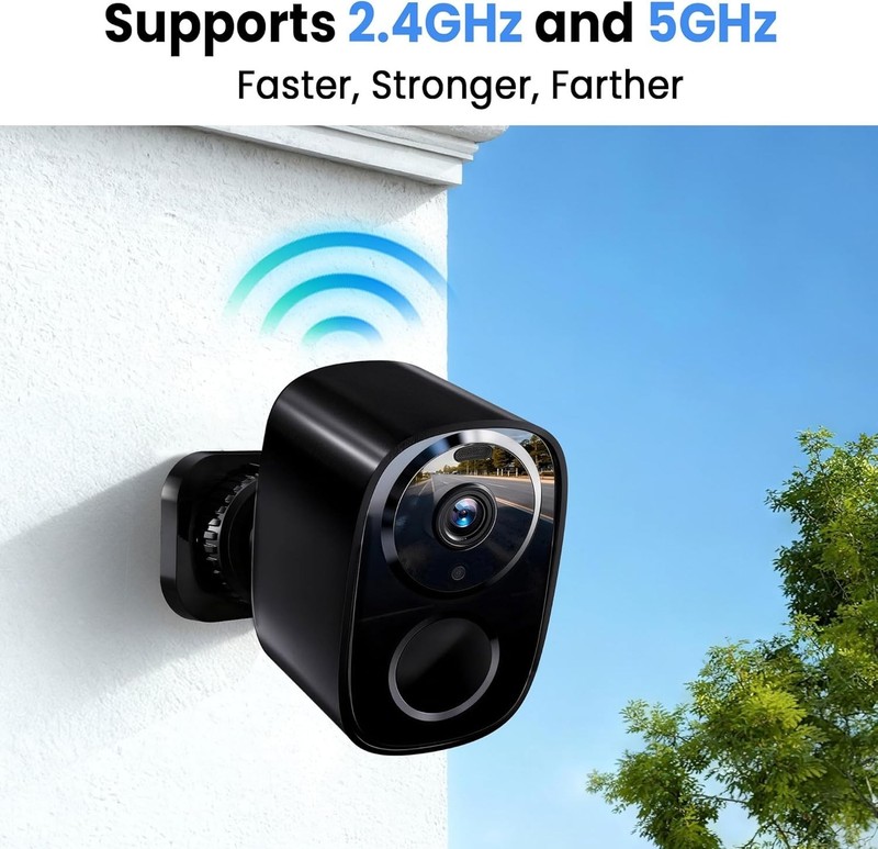 Advanced 2K UHD Wireless Security Camera - Dual-Band WiFi & 6- Battery Life gallery