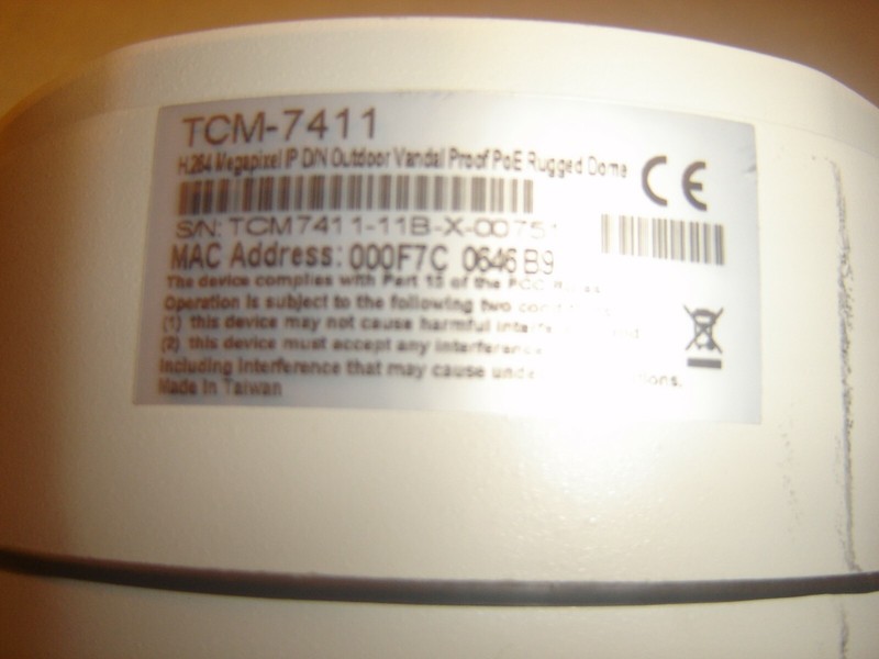 ACTi Dome Security Camera, TCM 7411, Outdoors Vandle Proof PoE Rugged Dome gallery