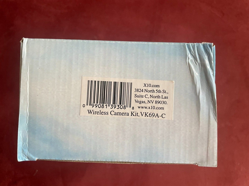 X-10 Wireless Camera Kit VK69 A-C–New Open Box