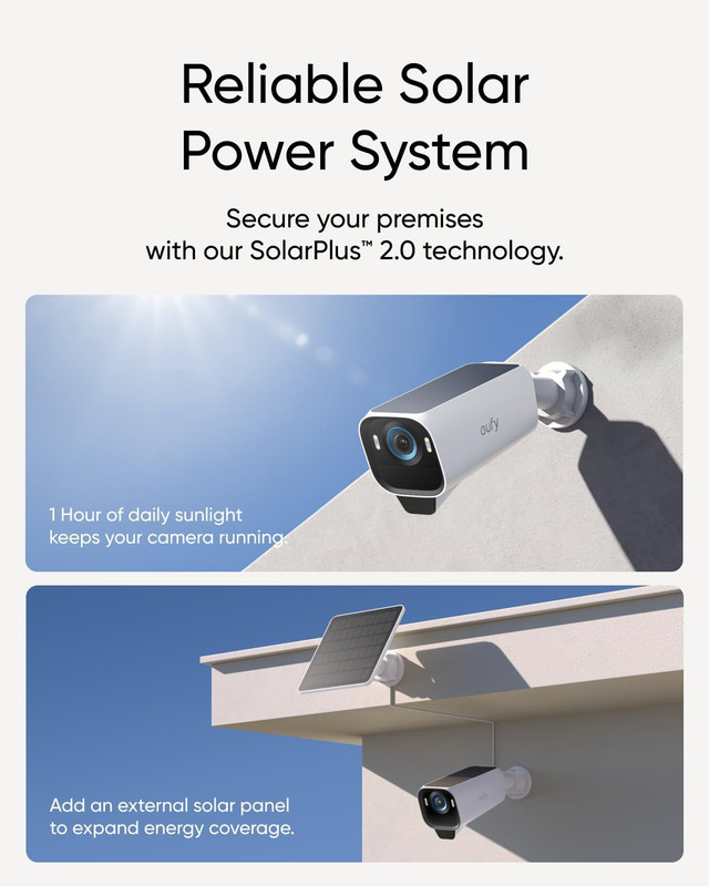 Eufy Security Eufycam S3 Pro 4-Cam Kit, Solar Camera Outdoor Wireless, Maxcolor gallery