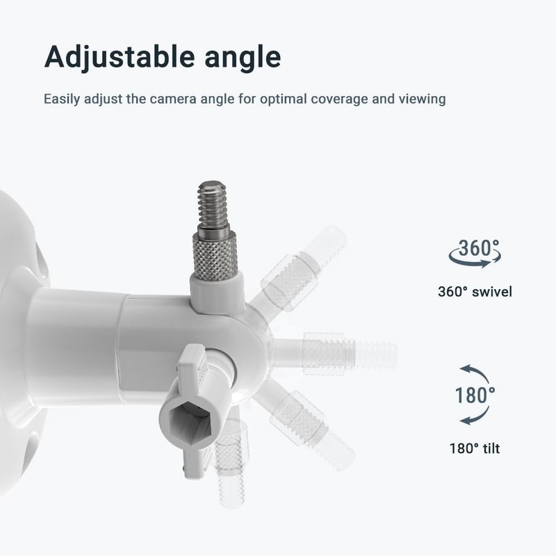 360° Adjustable Indoor/Outdoor Wall Mount - Universal 1/4"-20 Thread Mounting... gallery