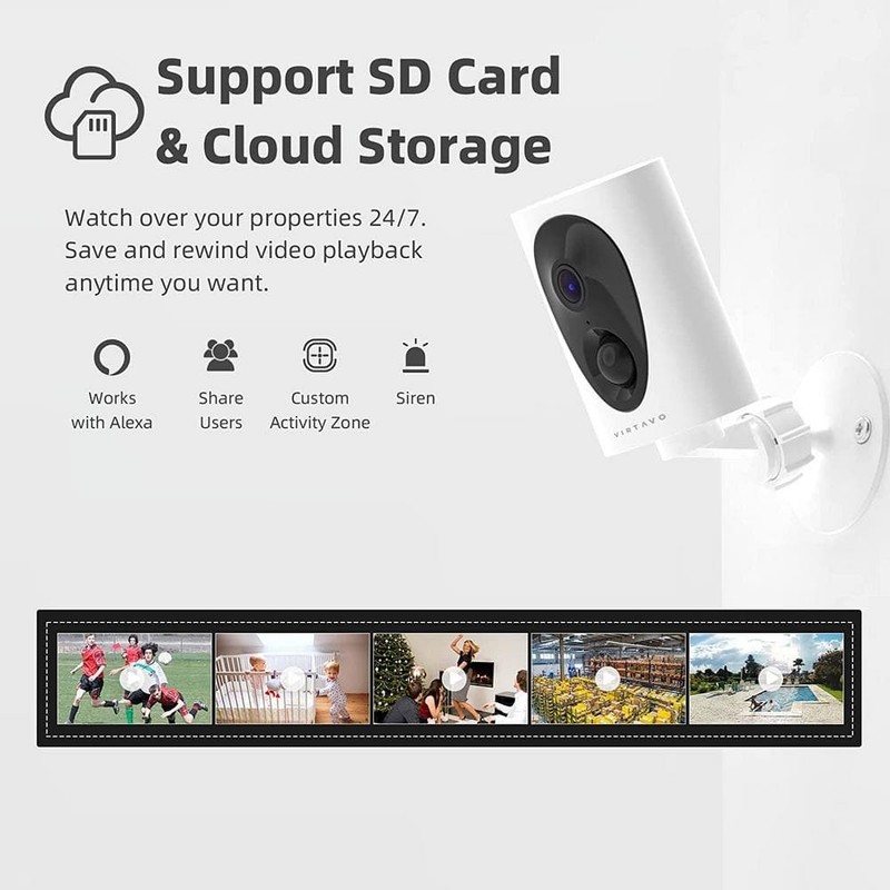 Pro 1080P Wi-Fi Security Camera, Indoor/Outdoor, Wire-Free, Night Vision, 2-Way gallery