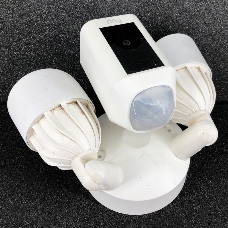 RING Floodlight Cam Wired with Motion-Activated 1080P HD Video - White 5AT3T2