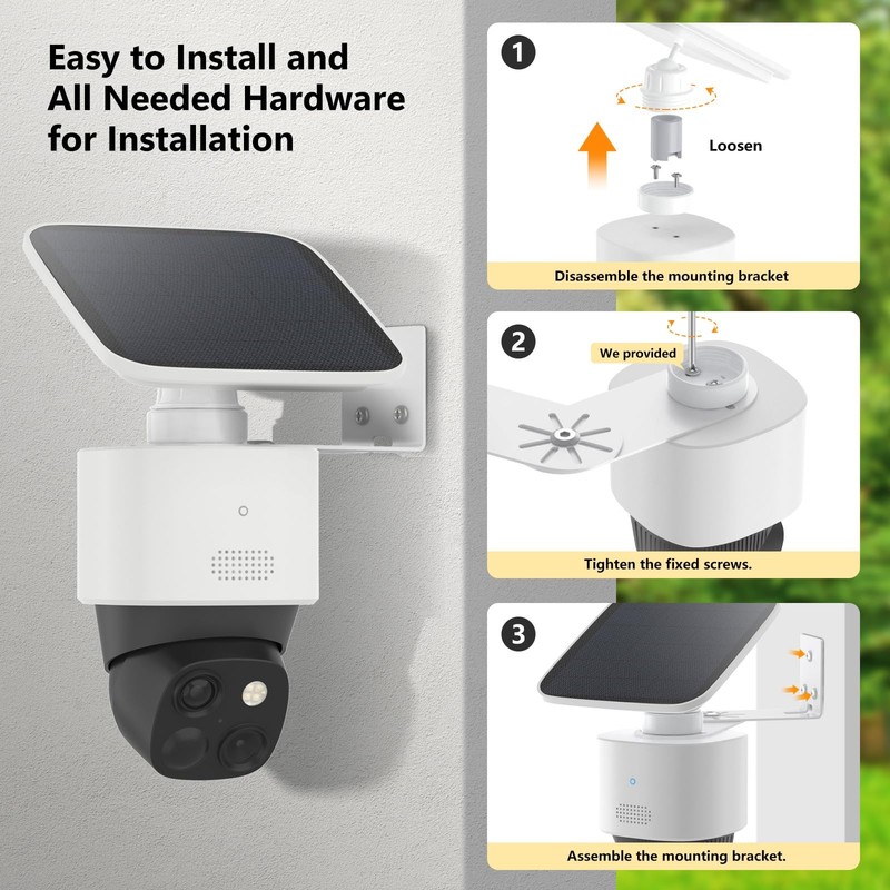 Adjustable Corner Mount Bracket for Eufy Security SoloCam S340/E30/E42, Metal... gallery