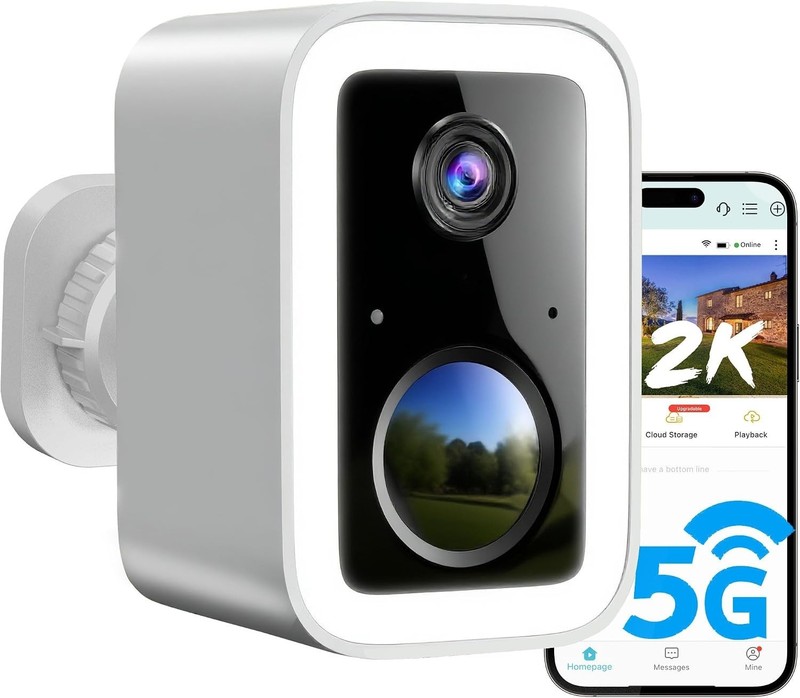 Advanced 2K Outdoor Security Camera - Integrated Spotlight, Siren & 2-Way Audio gallery