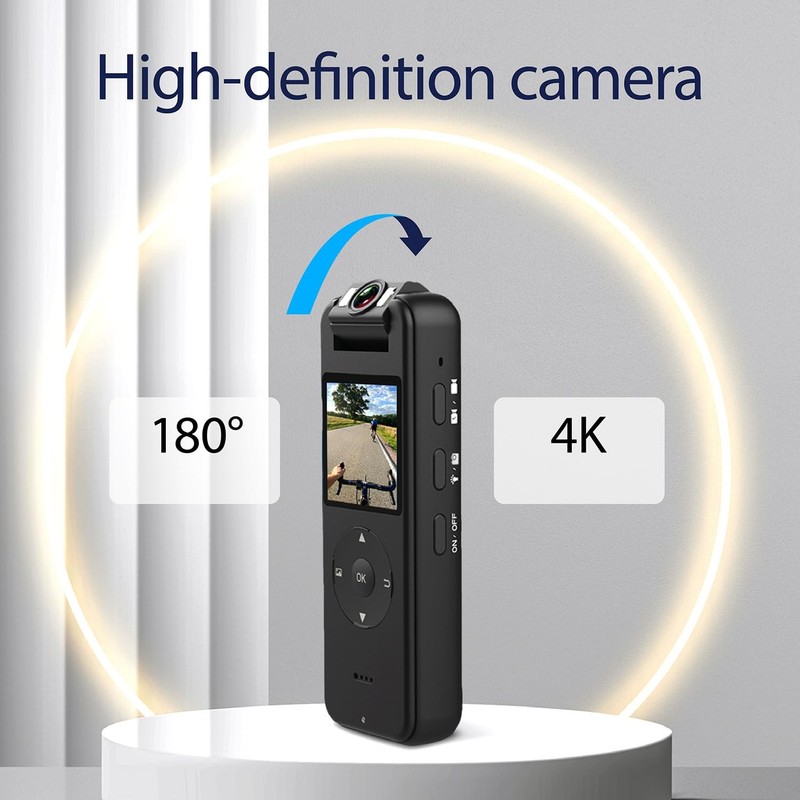 ,64GB Included, 4K UHD 30FPS Recording,1.4 in Screen Recorder, Body Cameras,W... gallery