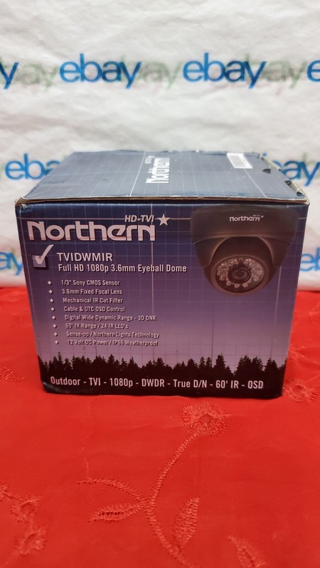 Northern Video TVIDWMIR HD-TVI Full HD 1080P IR Eyeball Dome Camera, 3.6 mm Lens gallery