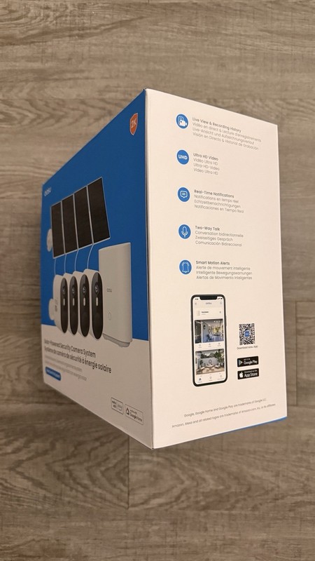 AOSU SolarCam Pro System 4-Pack C7P2BH11 Solar Powered Security Camera 2K gallery
