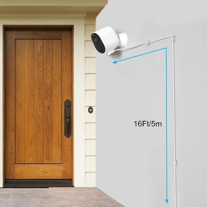 Outdoor & Indoor 2Pack Arlo Charger - 16ft Weatherproof Cable & Clips Included gallery