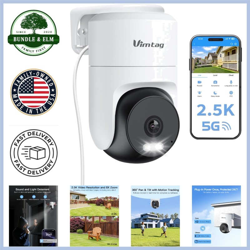 Advanced Indoor/Outdoor Surveillance Camera with 2-Way Audio & Motion Alerts