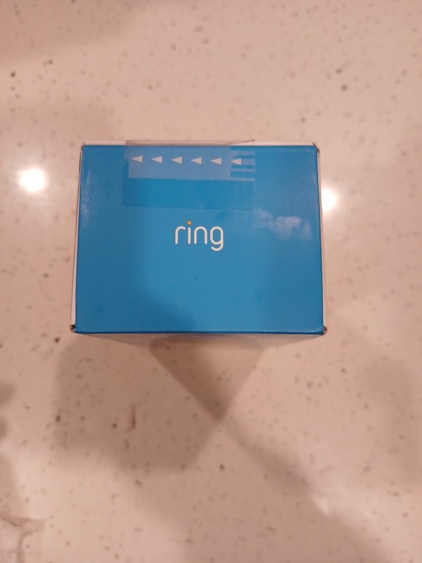 Ring Battery Doorbell newest model Retinal 2K W/ wide-angle video Speckled White gallery