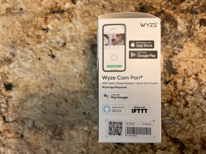 Wyze Cam Pan 1080p Pan-Tilt-Zoom Wi-Fi Indoor Night Vision Camera White Shelf gallery