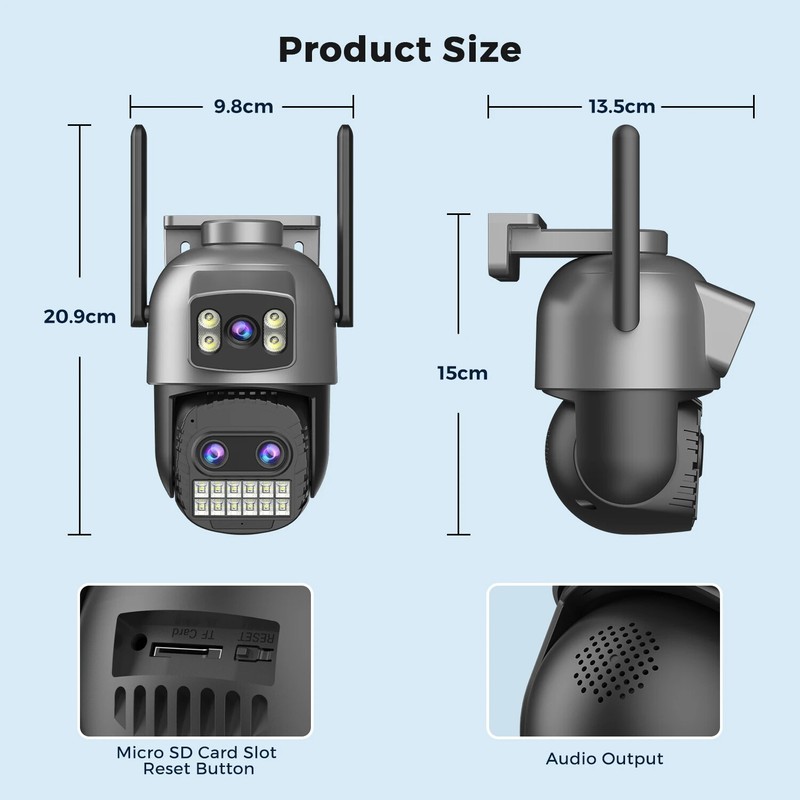 6K 15MP IP Camera Outdoor WiFi 4K 8MP Security PTZ Auto Tracking Surveillance gallery