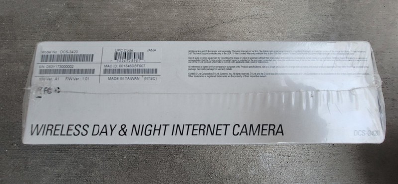 D-Link DCS-3420 Day & Night Wireless Internet Camera, 4 x Digital Zoom, NIB gallery