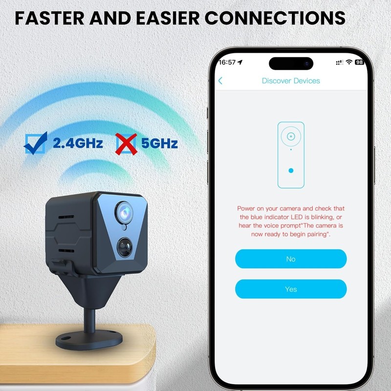 Compact 4K Wireless Security Camera with Motion Detection & Remote Viewing gallery