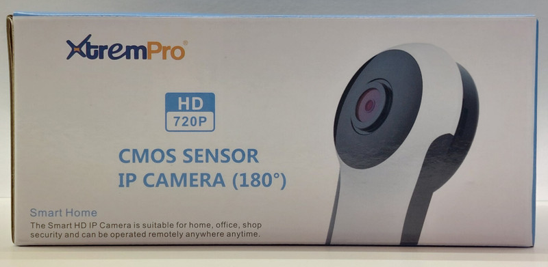 Lot of 2 - XtremPro CMOS Sensor Smart HD IP Camera (180°) IPW2-720P 489705436588 gallery
