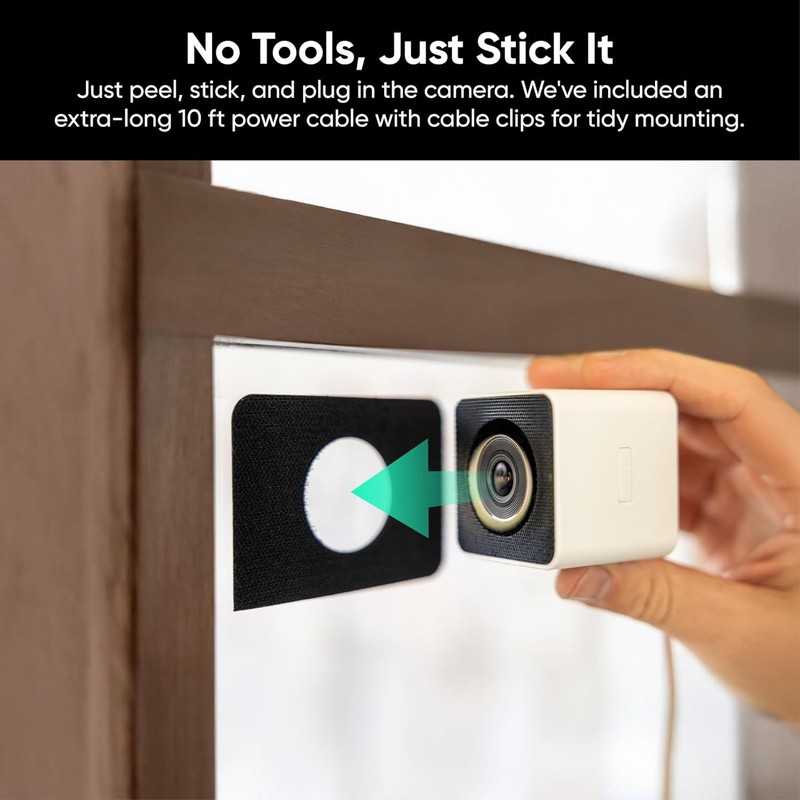 Easy Setup Indoor Camera with AI Detection & Glare Reduction for Secure Viewing gallery