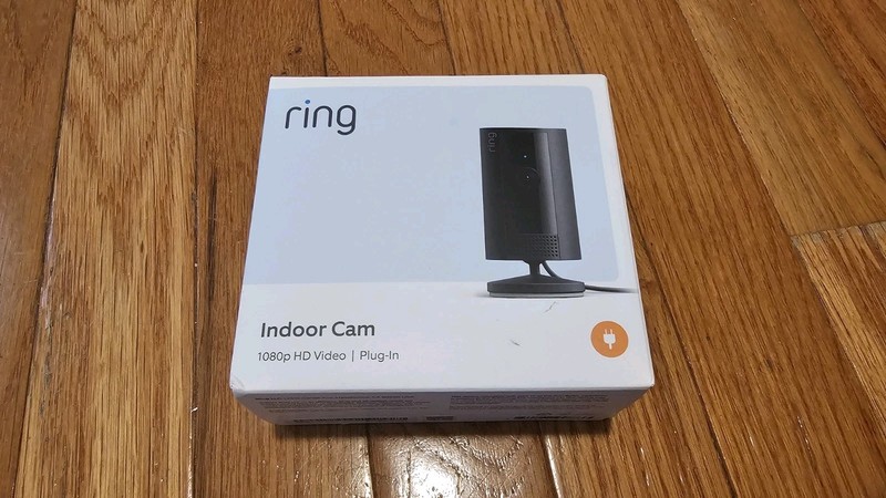 Ring Indoor Cam 2nd Generation 1080p Wi-Fi Black + 1st Gen 10ft Power Adapter