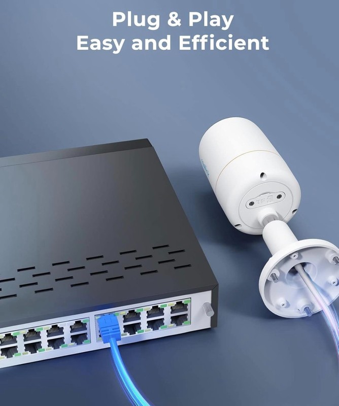 12MP POE Security Camera System,8pcs H.265 12MP IP PoE Camera Surveillance gallery