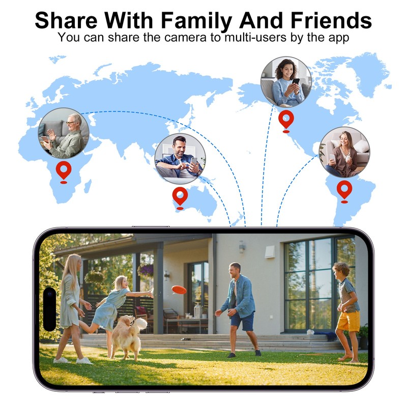 ANRAN 3MP Solar Battery Powered Home Security Camera WiFi Wireless Outdoor Audio gallery