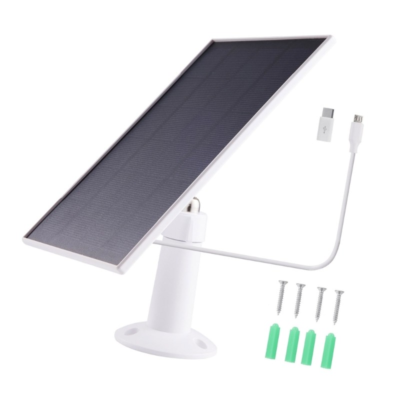 3W 5V Energy Saving Solar Panel For Security Camera Doorbell Weatherproof PET gallery