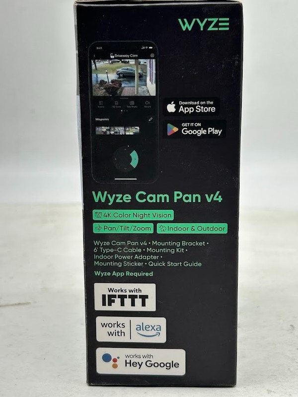 Wyze Cam Pan v4 4K UHD Indoor/Outdoor Plug-In Pan & Tilt Security Camera gallery