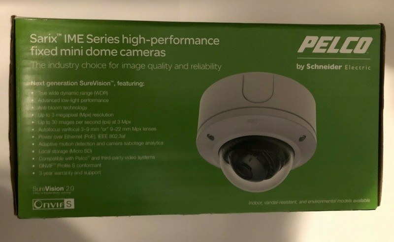 NEW Pelco Sarix IME119-1l High Performance IP Mini Dome Camera By Schneider Elec gallery