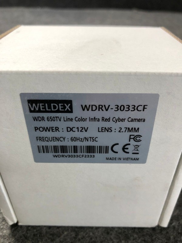 WELDEX WDRV-3033CF WDR 650TVL Color Auto-Heated IR Camera 2.7mm Lens gallery