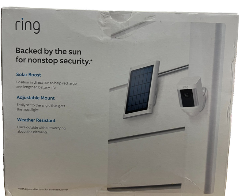 Ring Solar Panel Compatible with Spotlight Cam Battery & Stick Up Cam Battery WH gallery