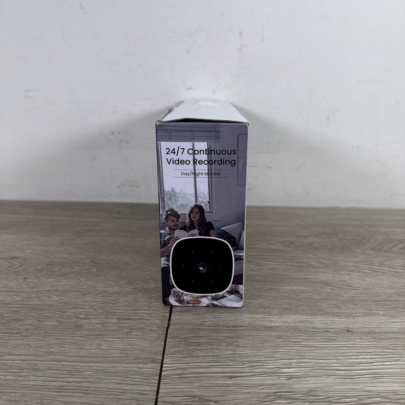 AMOROM 4x WiFi Indoor Security Camera w/ Night Vision & Motion Detection - WHITE gallery